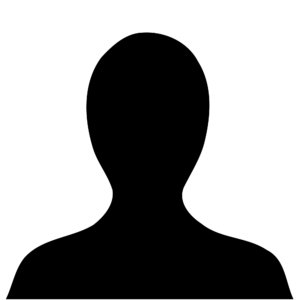 Silhouette of person's head